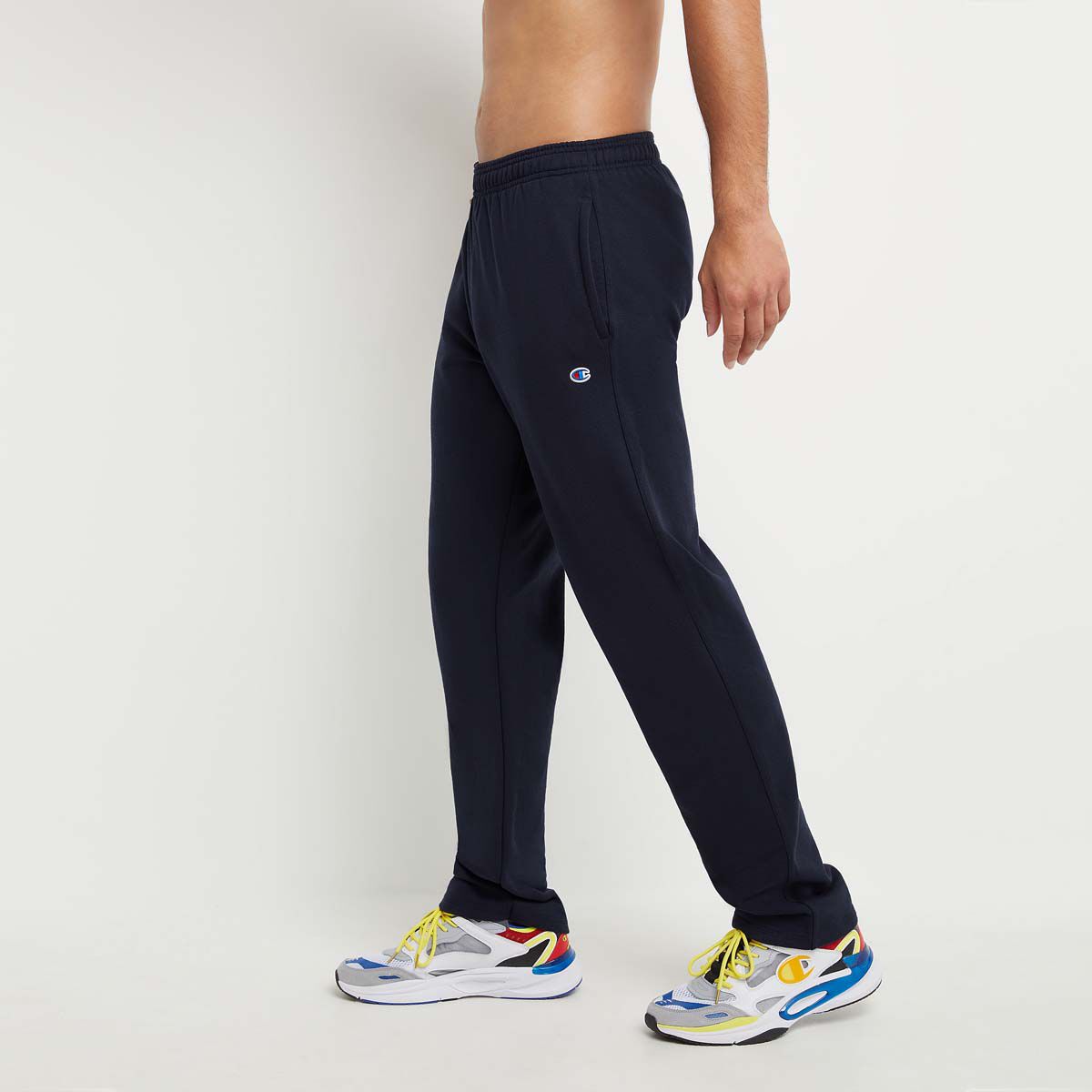 Champion Men's Powerblend Fleece Open Bottom Pants