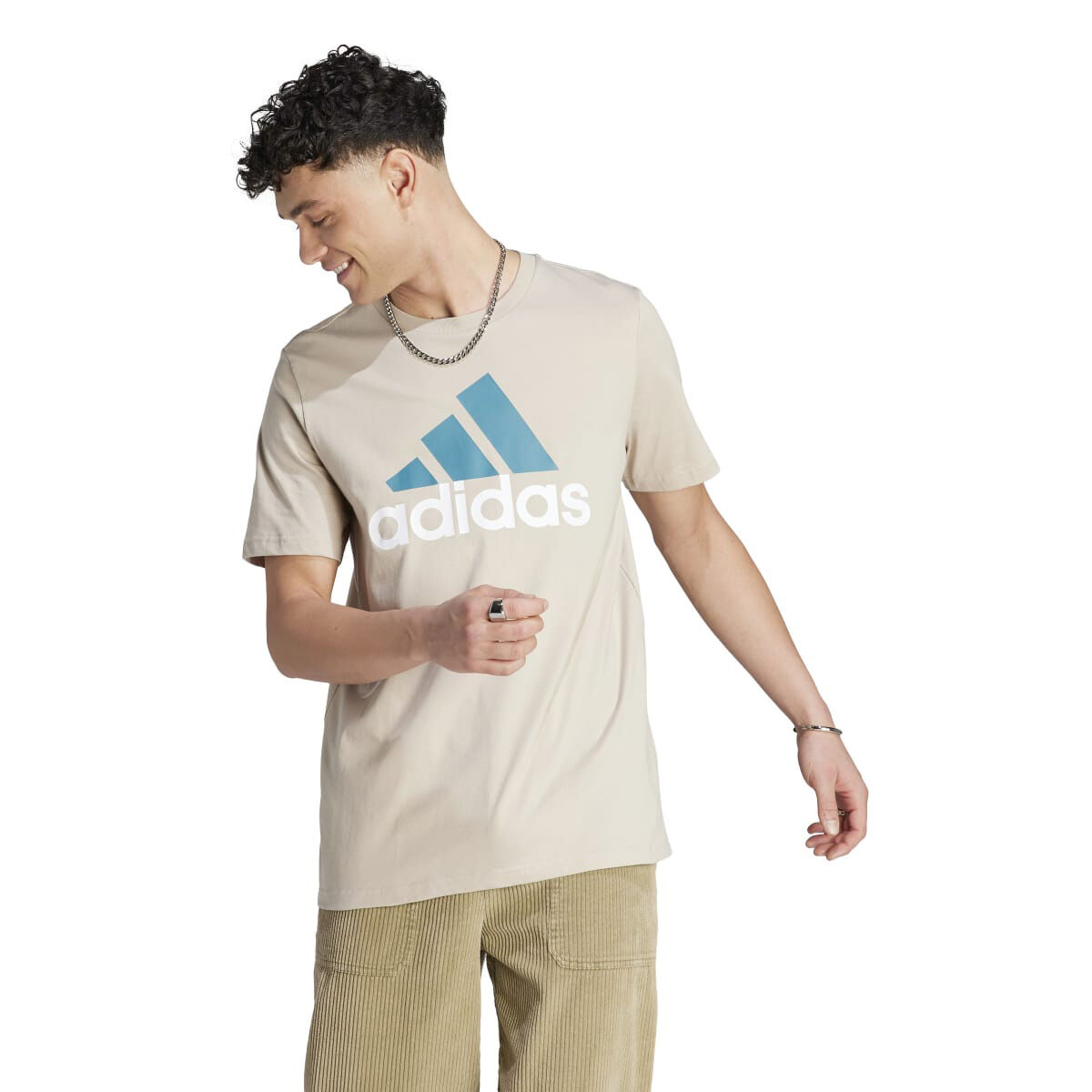 adidas Men's Short Sleeve Big Logo Tee