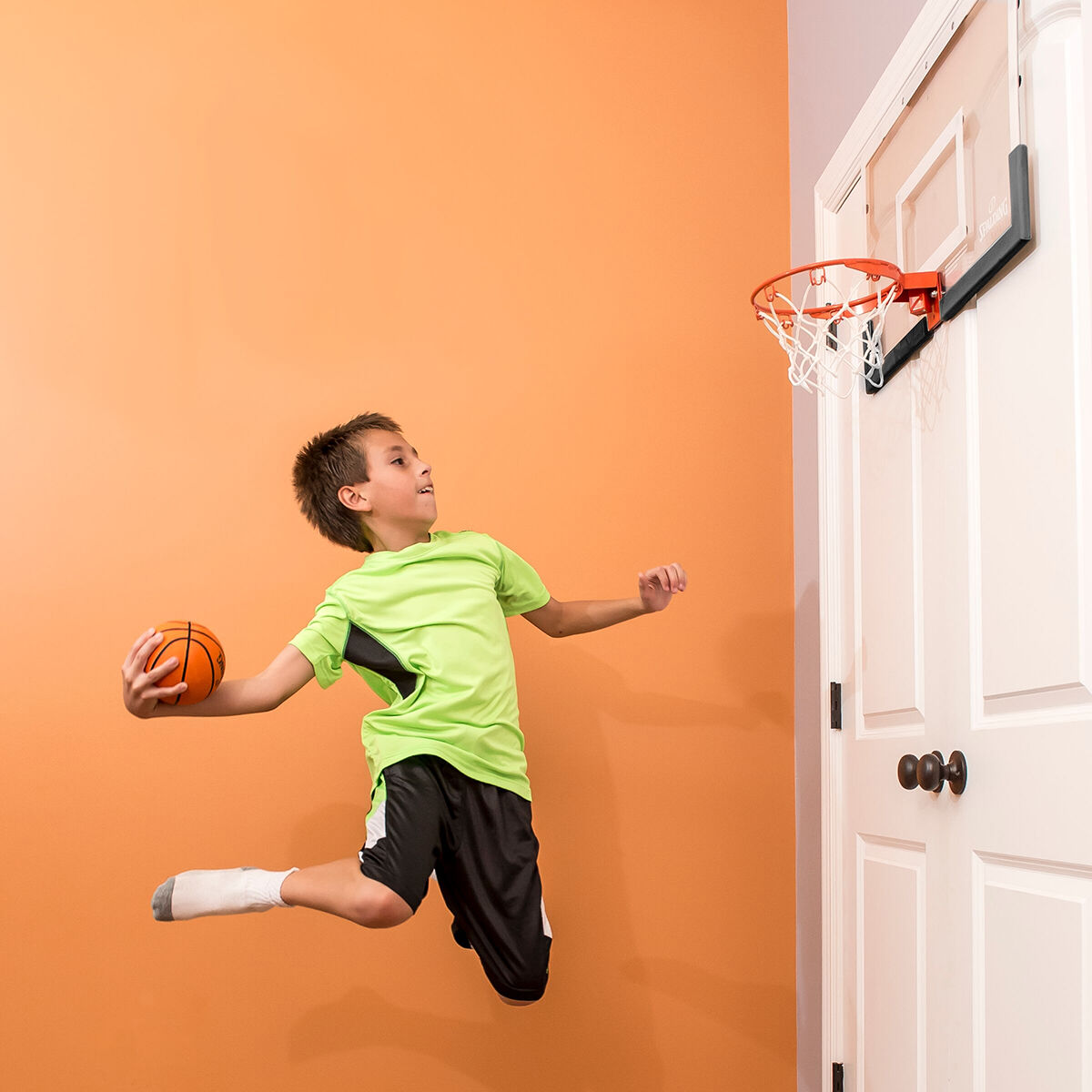 Spalding Breakaway 180° Over-the-Door Mini Basketball Hoop