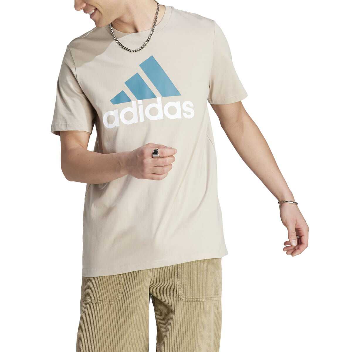 adidas Men's Short Sleeve Big Logo Tee