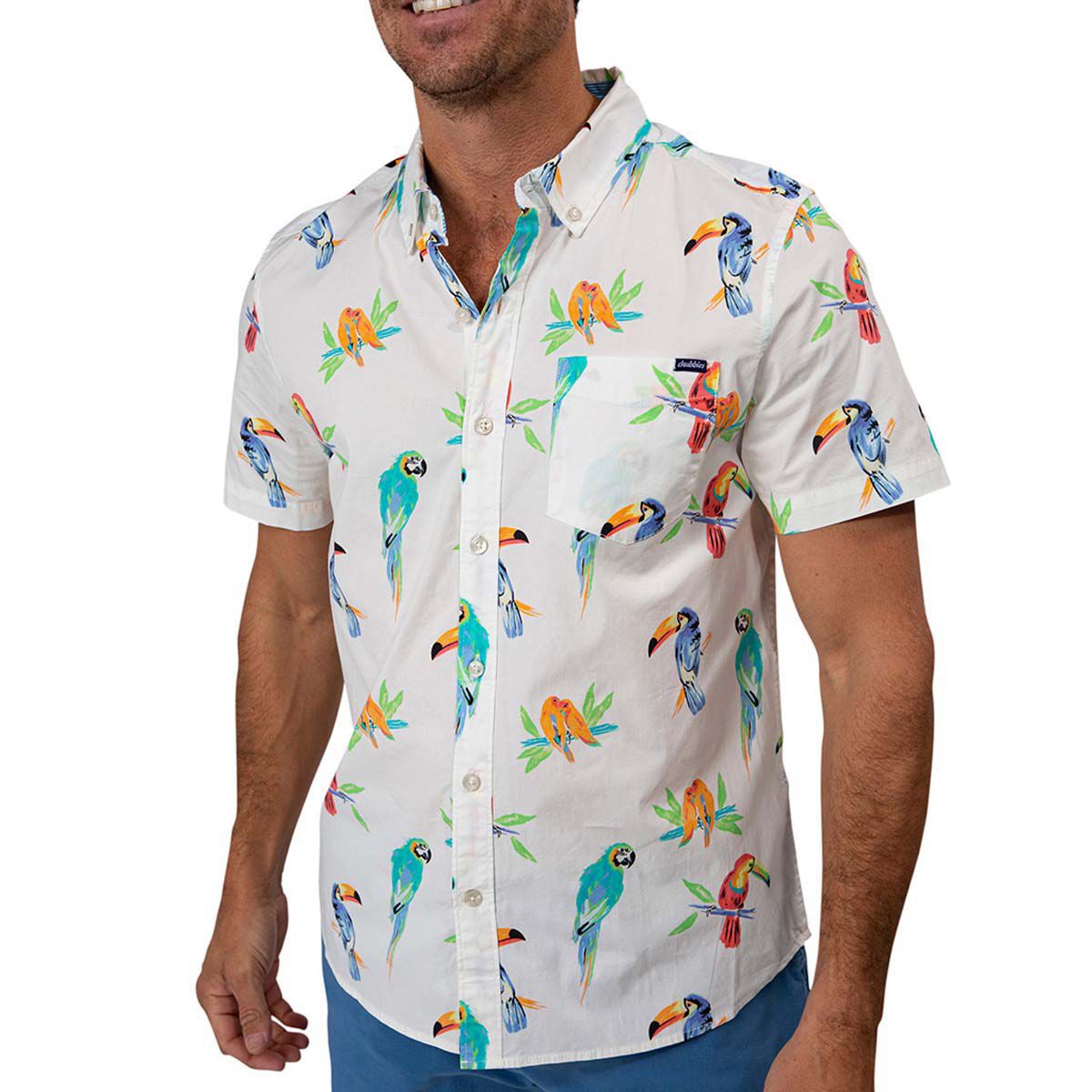 Chubbies Men's  Dude Where's Macaw (Friday Shirt)
