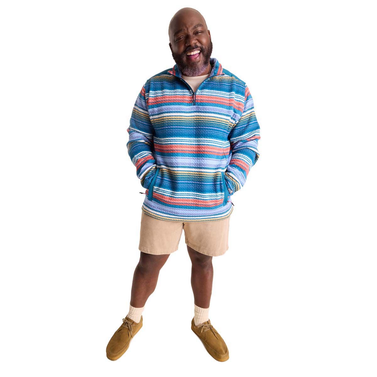 Chubbies Men's Even Keel (Quilted Quarter-Zip)