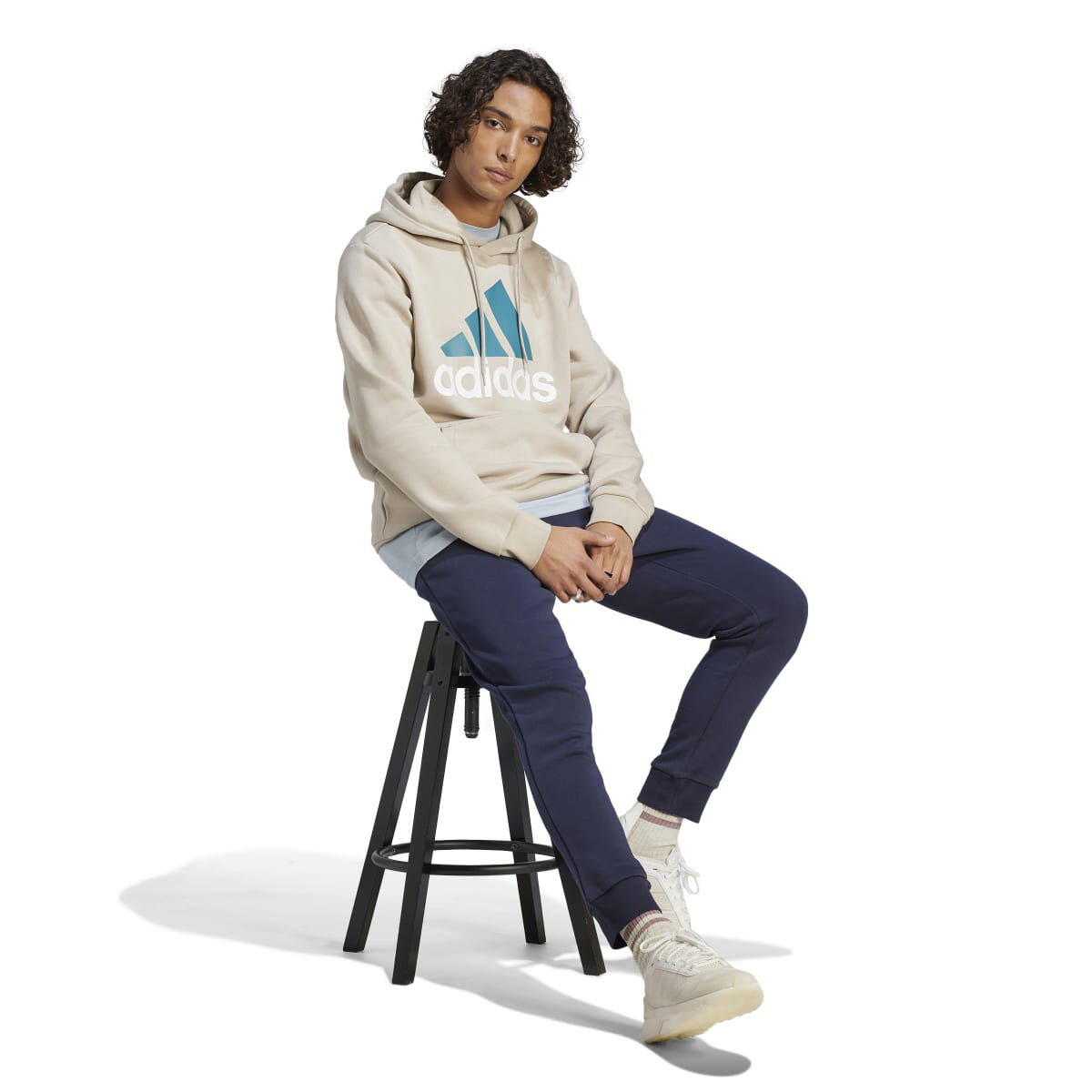 adidas Men's Big Logo Flc Hood