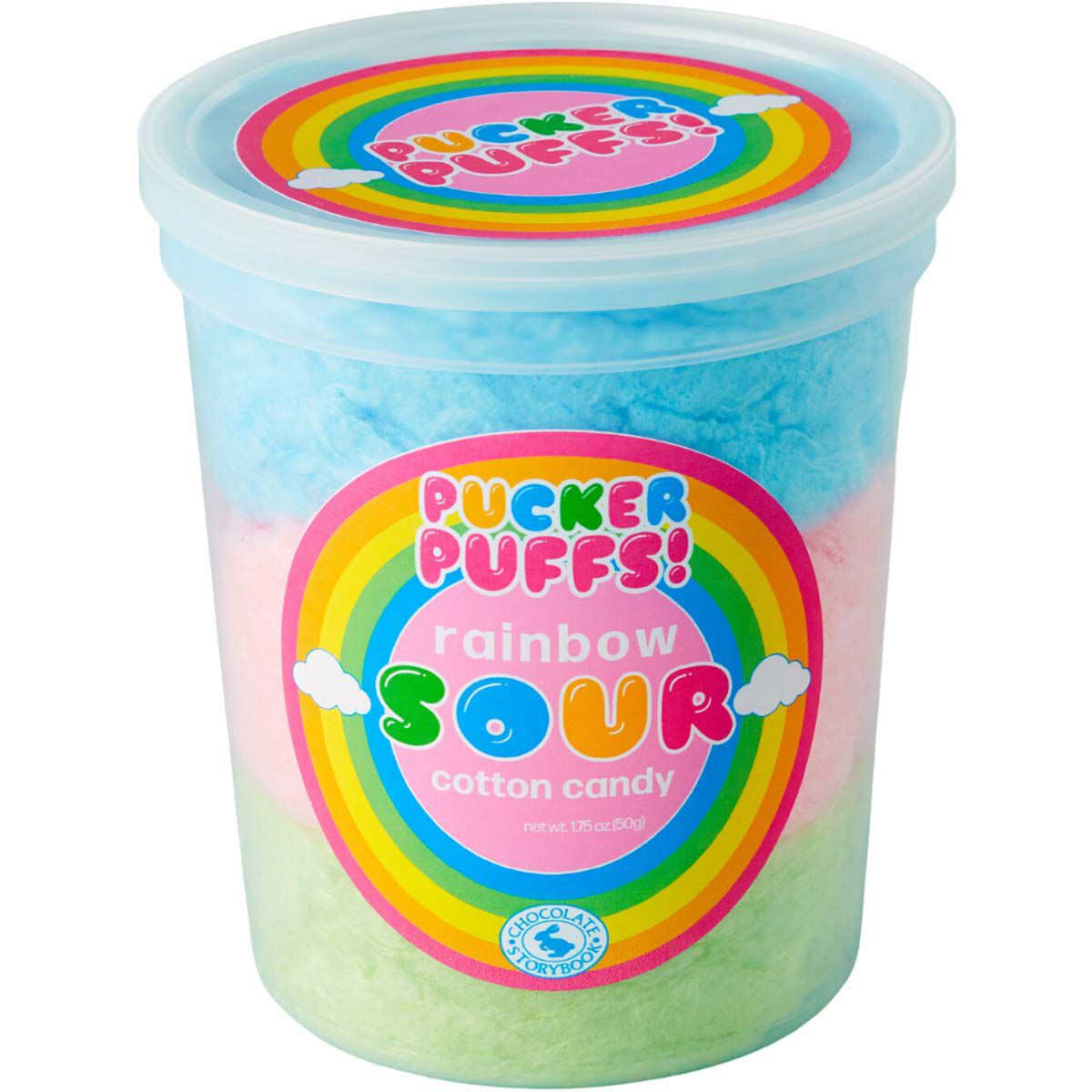 Fairytale Candy Pucker Puffs Sour Rainbow Cotton Candy