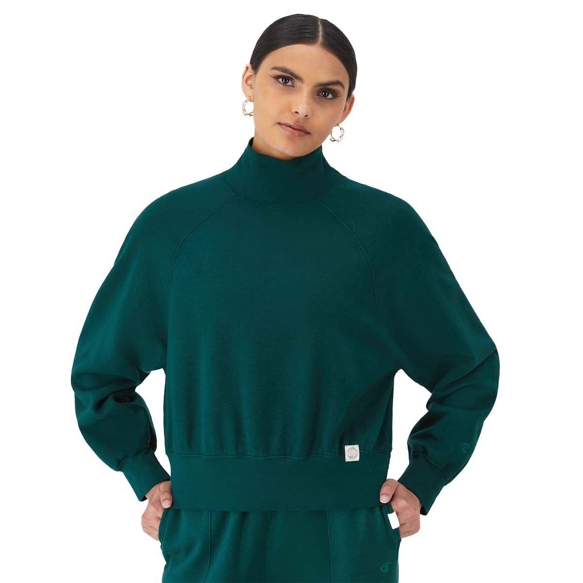 Champion Women's Vintage Mock Neck Sweatshirt