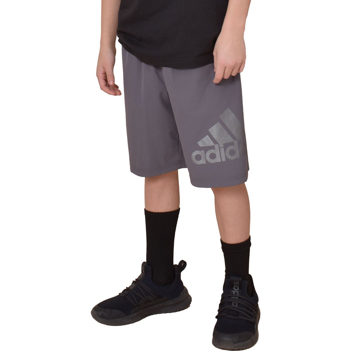 adidas Boy's Woven Big Logo Short