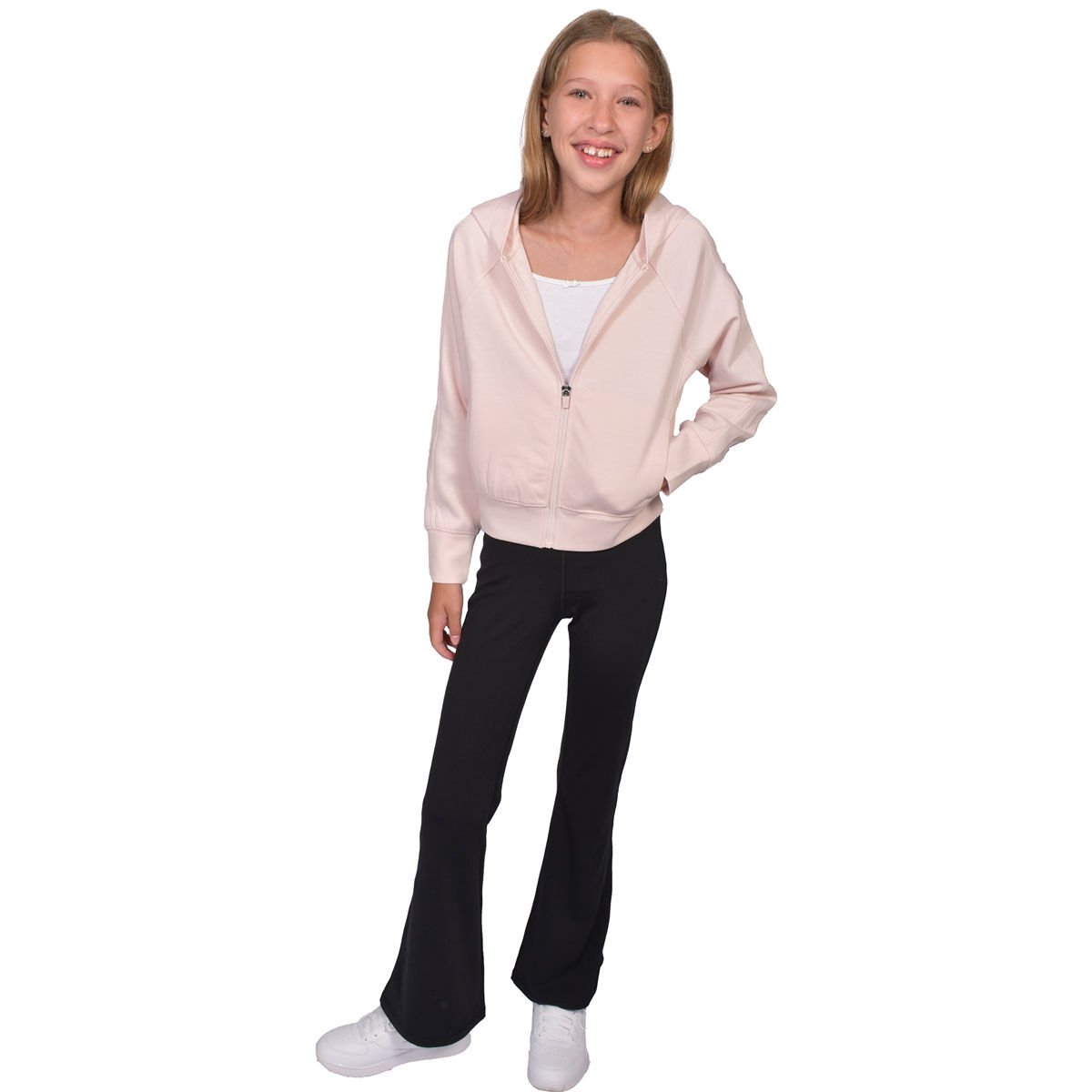 90 Degree Girl's Full Zip Scuba Hoodie