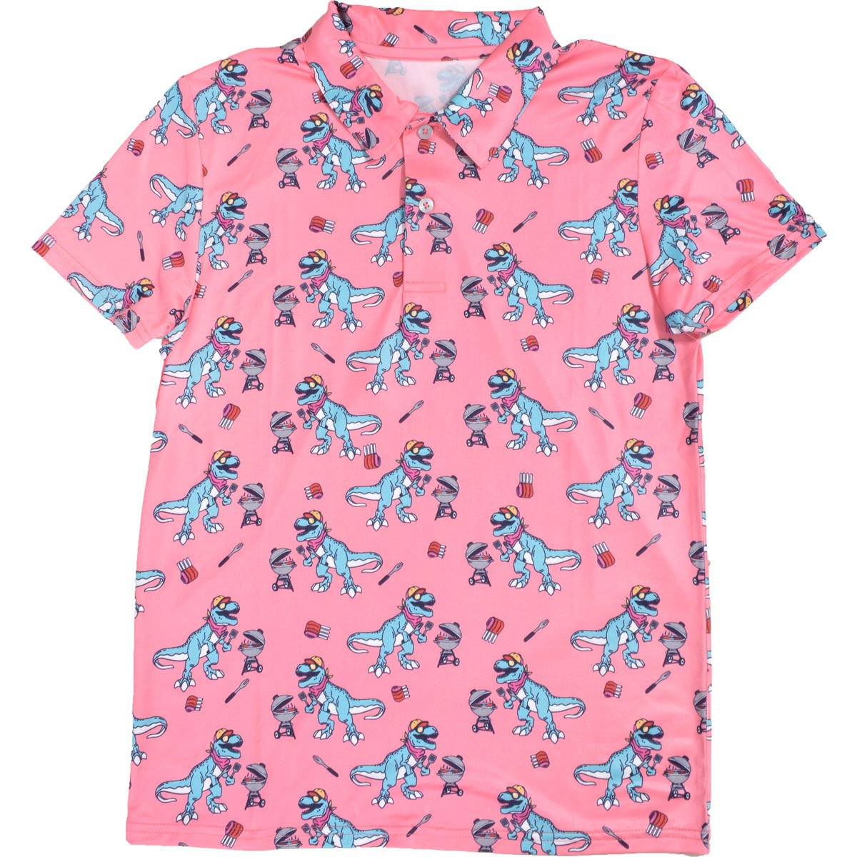Aeroline Boy's Dino Print Polo