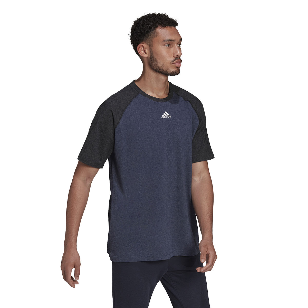 adidas Men's Color Block Raglan Tee