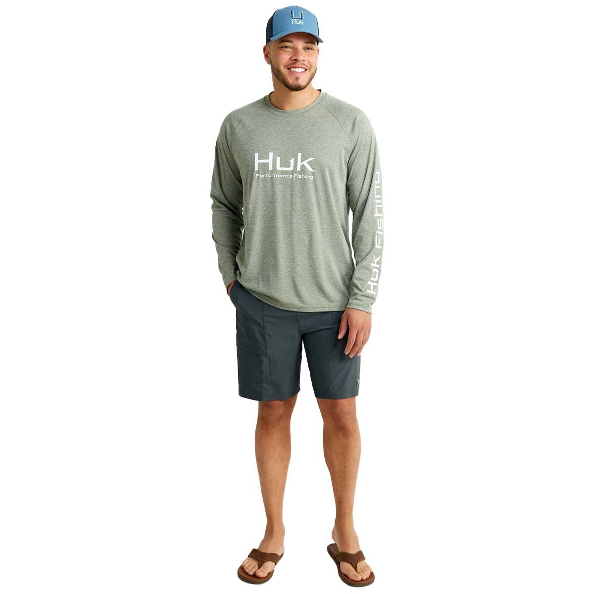 Huk Men's Long Sleee Crew