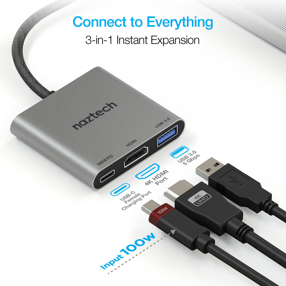 Naztech MaxDrive 3 Universal USB-C Hub