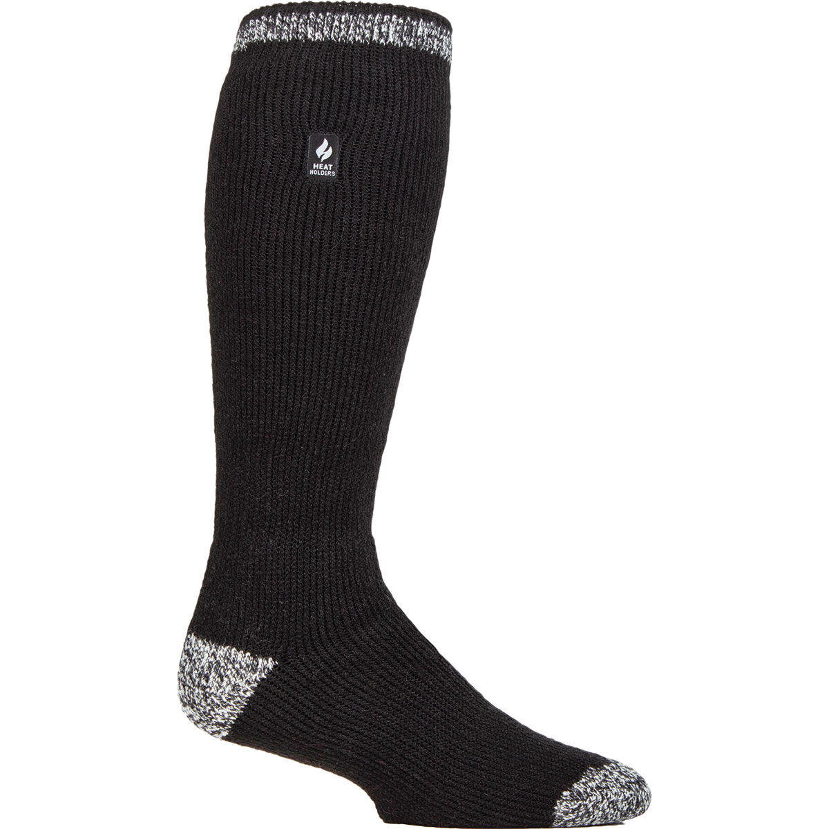 Heat Holders Gabriel Long Crew Solid Black Socks