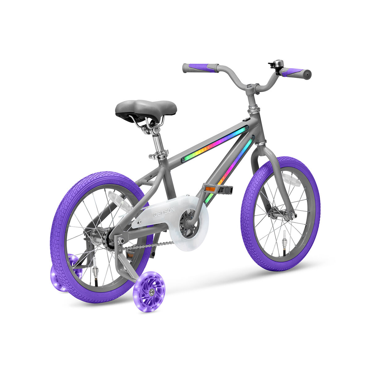 Jetson JLR M Light Up Bike 16in, GREY/PURPLE