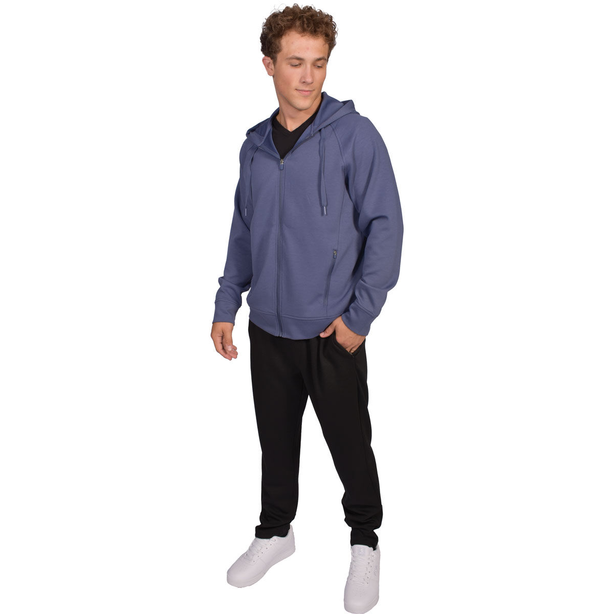 90 Degree Men's Soft Full Zip Hoodie