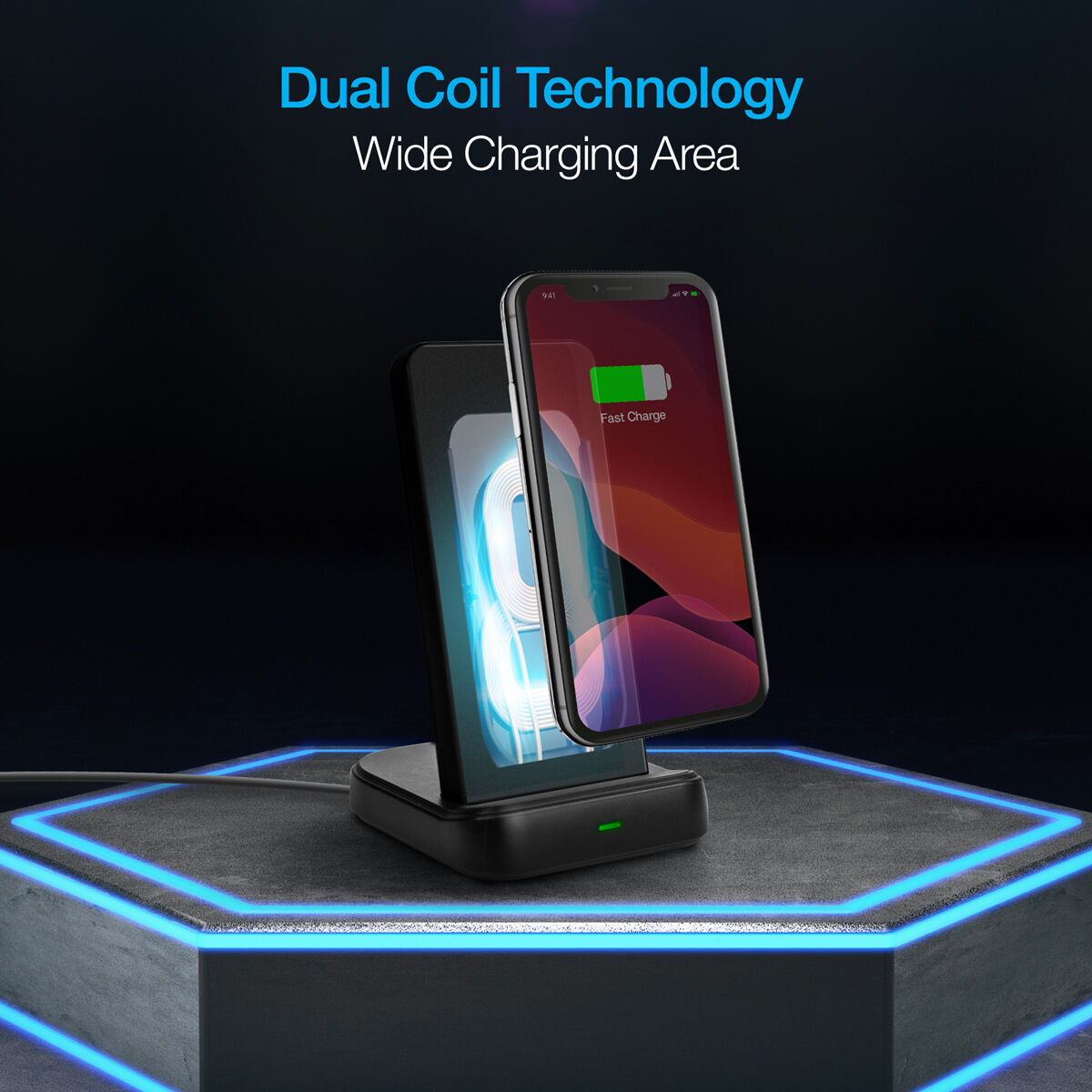Naztech Core 2-in-1 Charging Dock + Wireless Power Bank