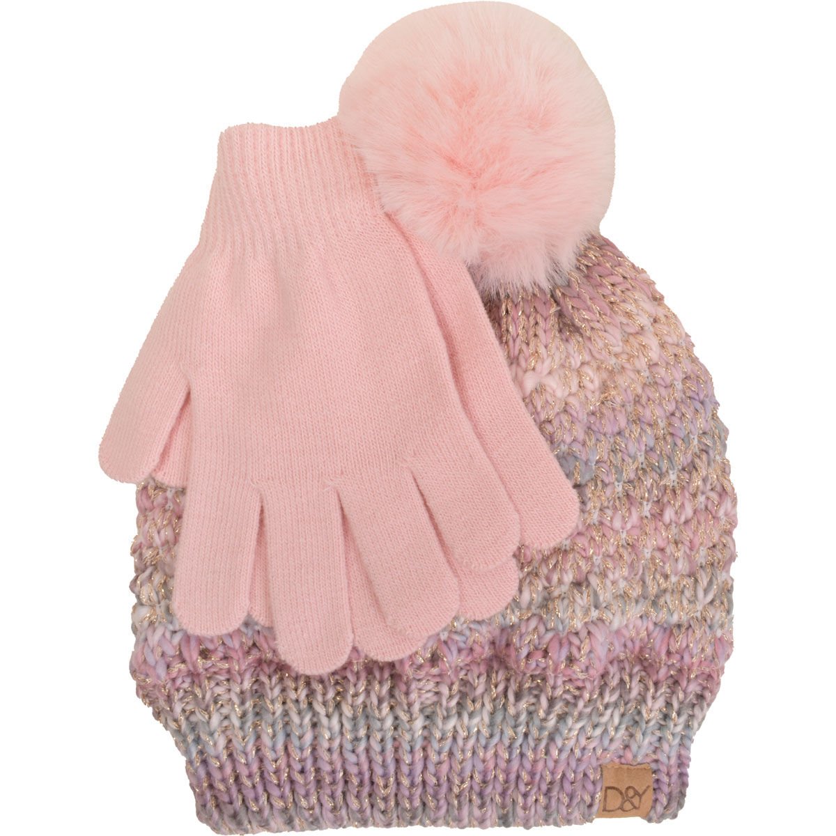 David & Young Girl's Hat and Gloves
