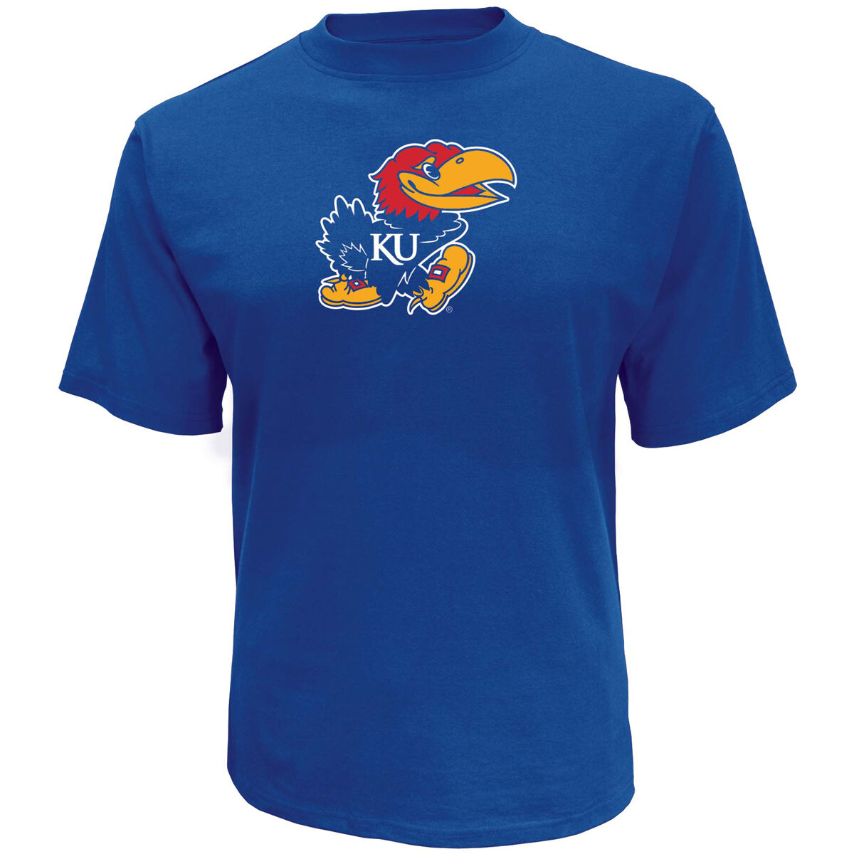 Knights Apparel Men's Short Sleeve Kansas Oversized Logo Tee