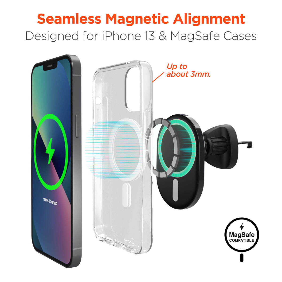 Hypergear MagVent Magnetic Wireless Charging Mount