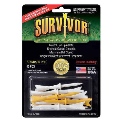 Greens Keeper 2.75" Survivor Golf Tees - 12 Pack