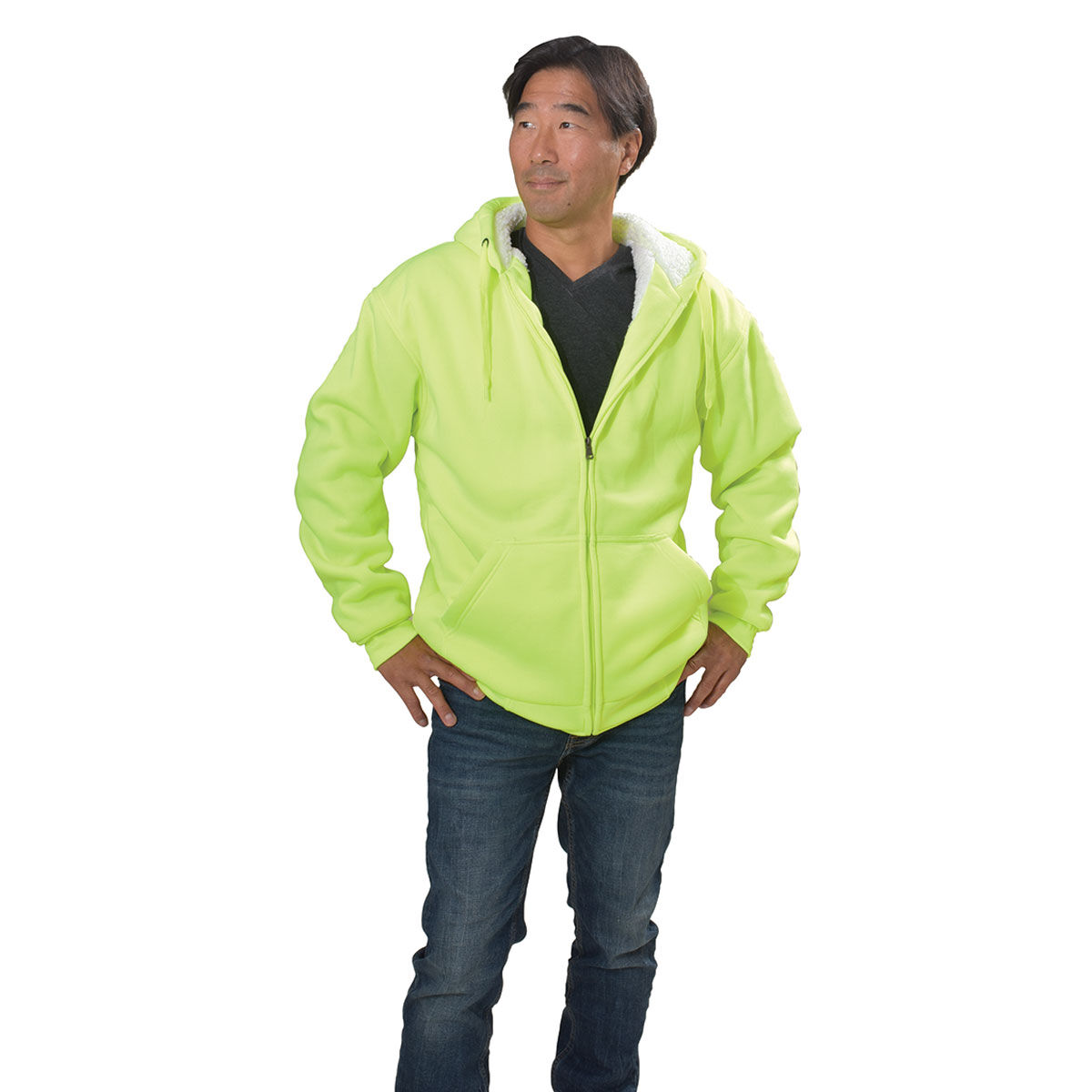Big Ball Sports Men's Berber Safety Yellow
