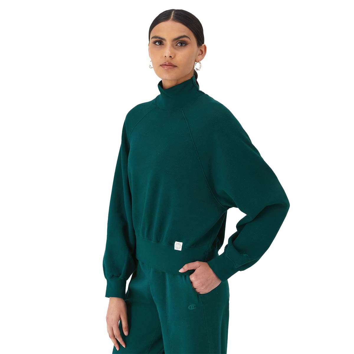 Champion Women's Vintage Mock Neck Sweatshirt