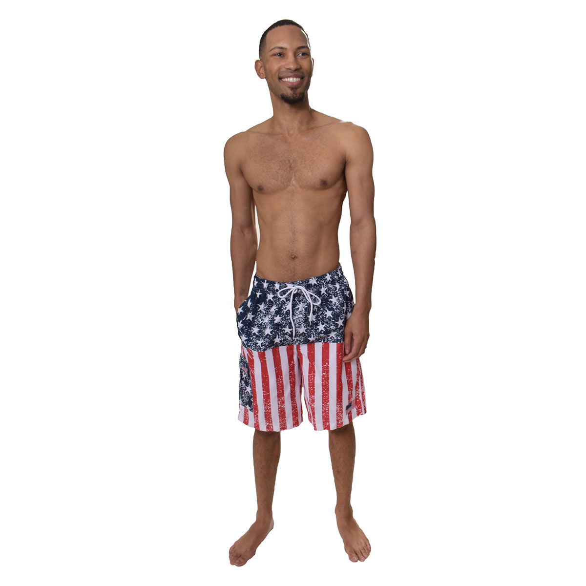 Canyon Creek Men's American Stars and Stripes Board Short