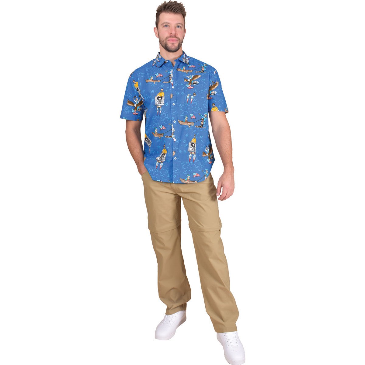 Staghorn Outfit Men's Short Sleeve Print Woven