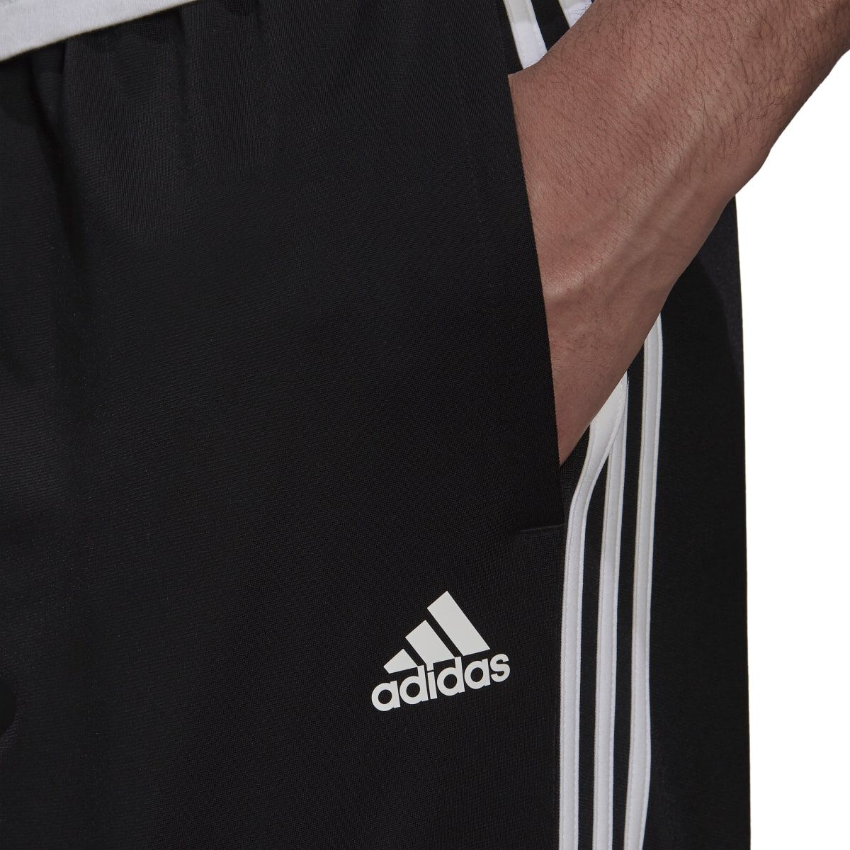 adidas Men's Essentials Warm-Up Tapered 3-Stripes Track Pants