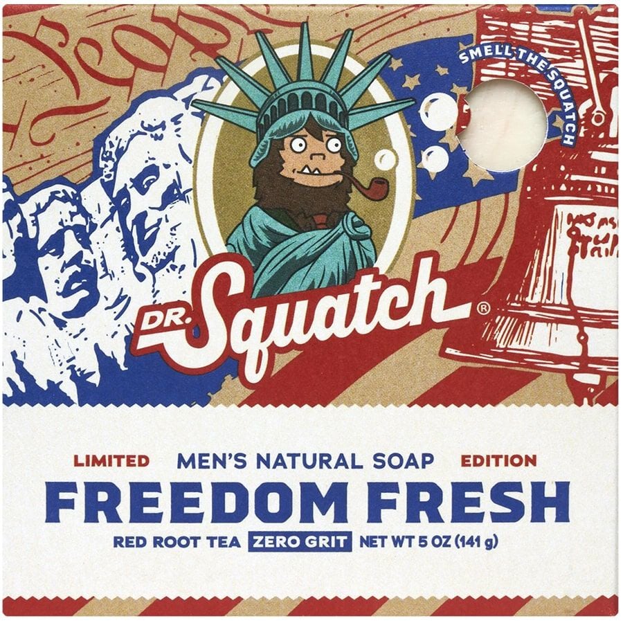 Dr. Squatch Freedom Fresh Men's Natural Bar Soap