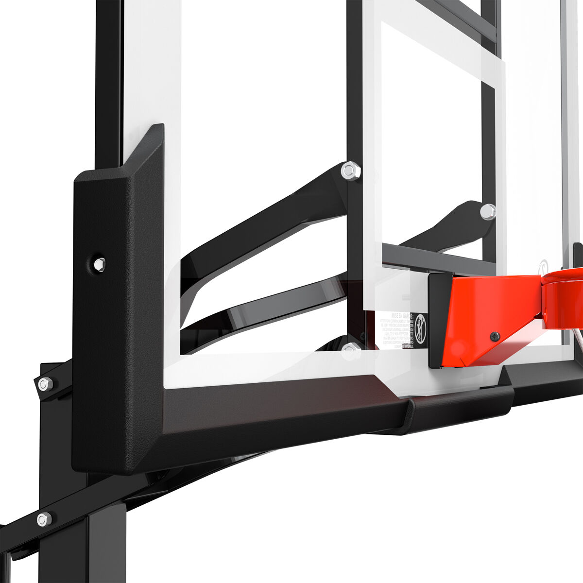 Spalding 54" Ultimate Hybrid Acrylic Portable Basketball Hoop
