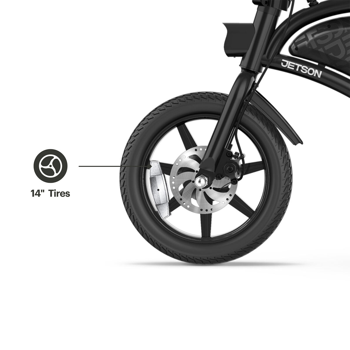 Jetson Bolt-Up 14" Electric Ride On, Black