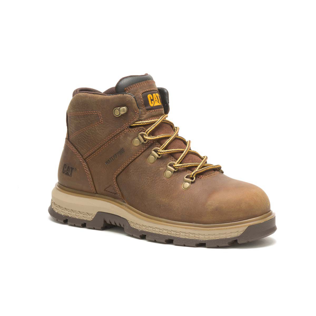 Cat Men's Exposition Hiker Waterproof Alloy Toe Work Boots