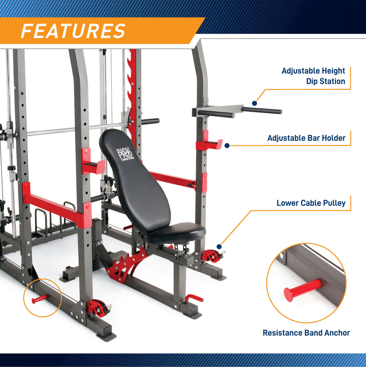 Marcy SM-4903 CAGE W/ BENCH