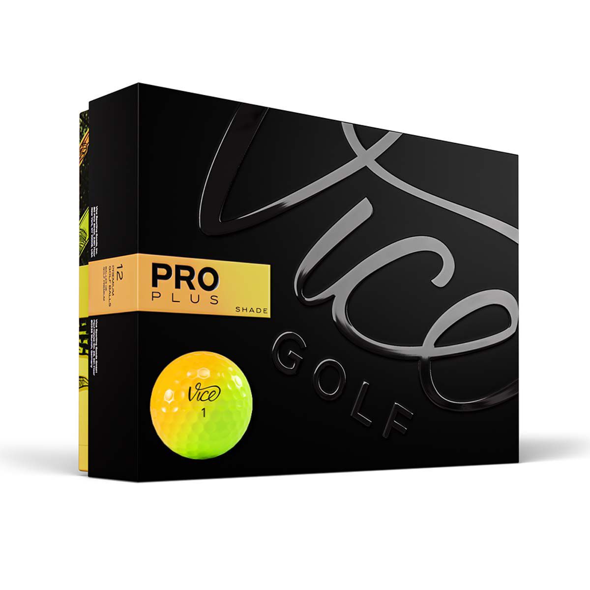 Vice Golf Pro Plus Vice Yellow/Orange 12 Pack Golf Balls