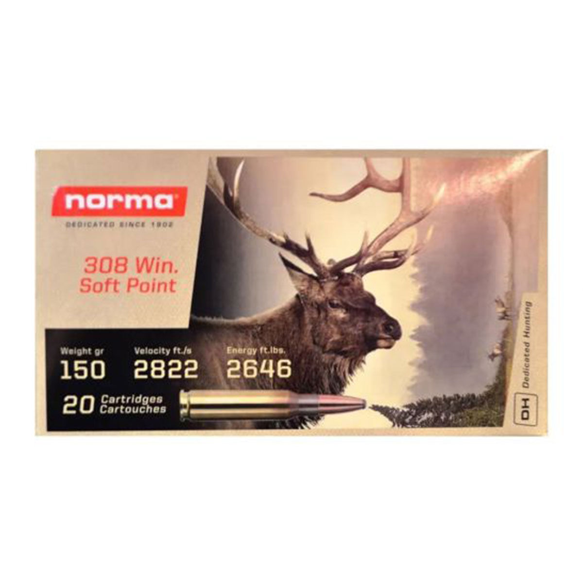 Norma .308 Winchester 150 Grain Softpoint