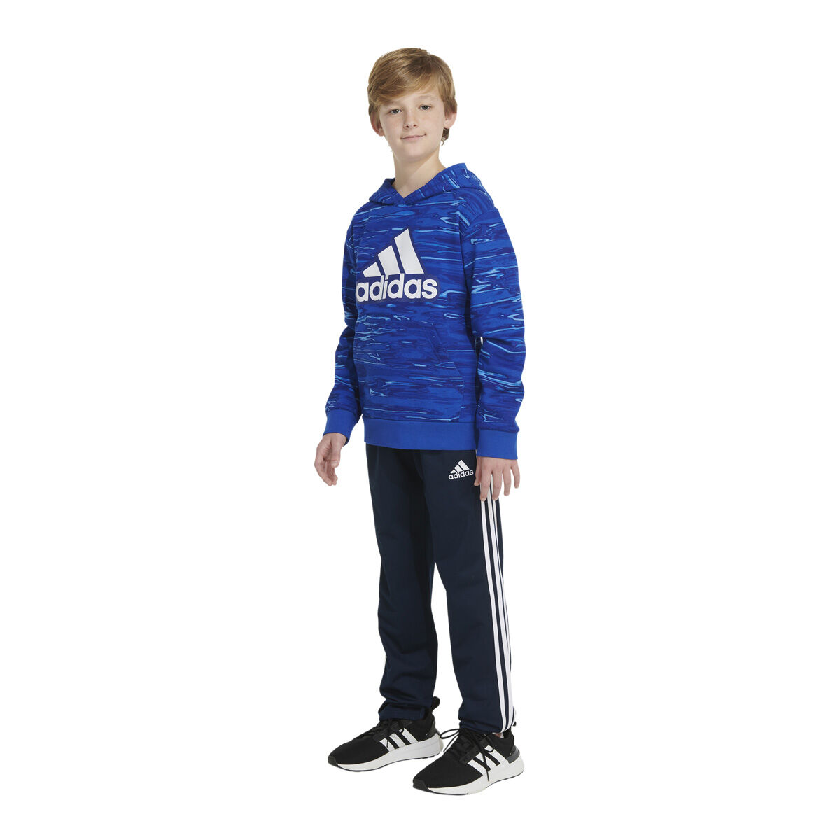 adidas Boys' AOP Liquid Camo Pullover Hoodie