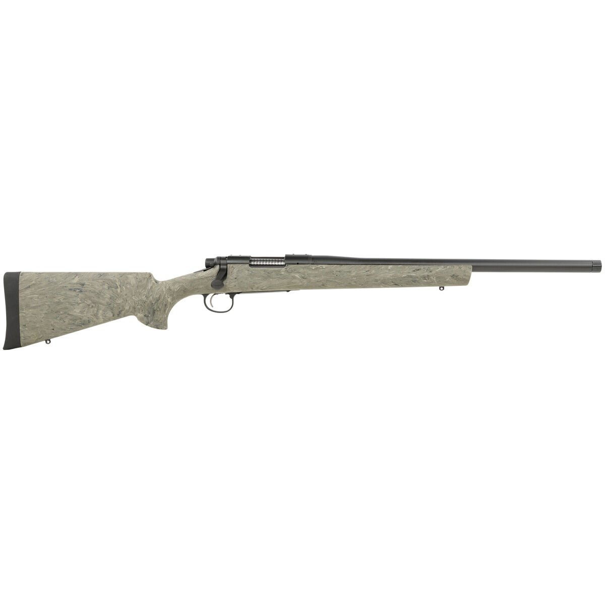 Rem Arms Llc R84203 700 SPS Tactical 308 Win 4 Plus 1 Cap 20  AAC Matte Blued Rec/Barrel Ghillie Green Fixed Hogue Pillar-Bedded Overmolded Stock Right Hand (Full Size) Threaded Centerfire Rifle