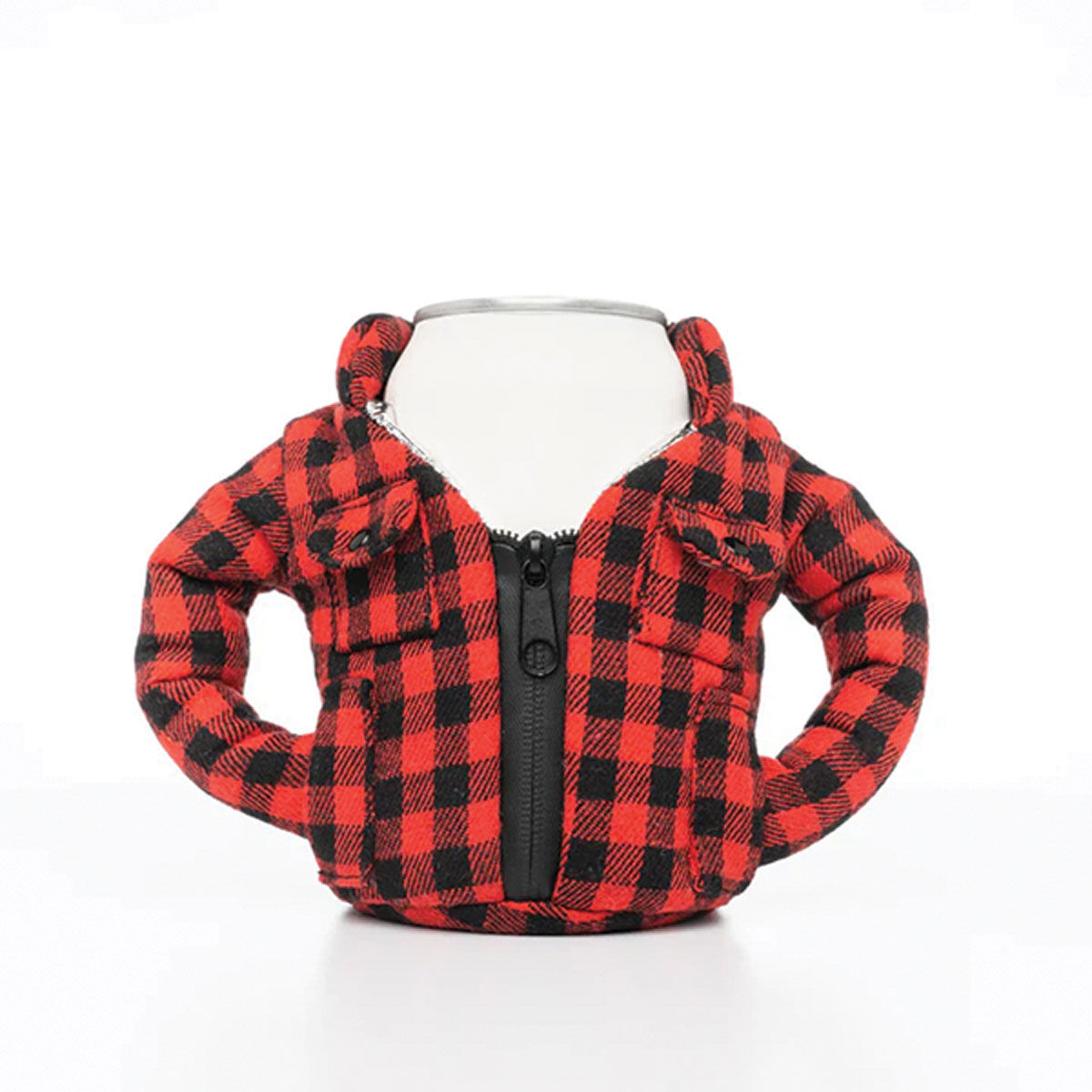 Puffin Beverage Flannel Koozie