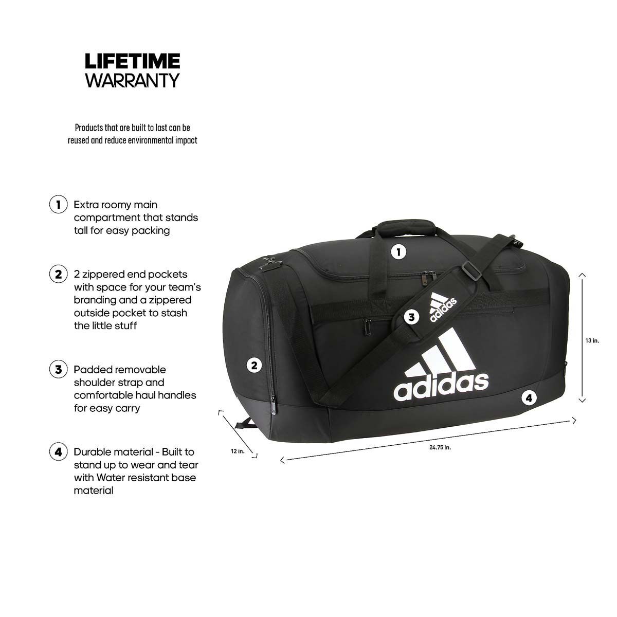 adidas Adidas Defender IV Large Duffel