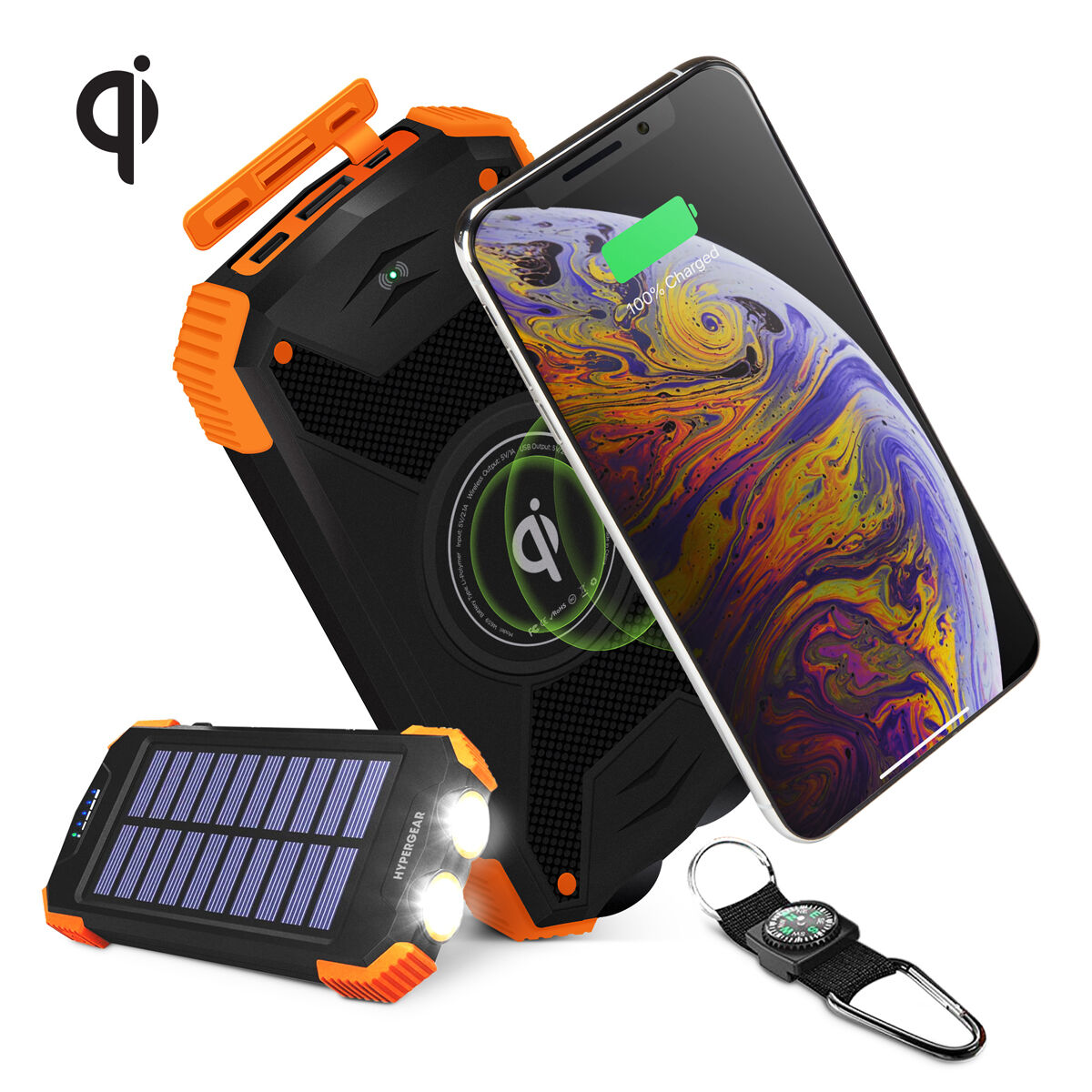 Hypergear 10000mAh Wireless Solar Power Bank