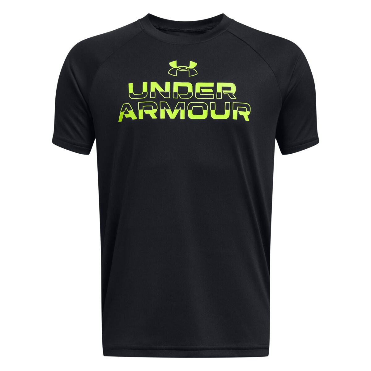 Under Armour Boys' Tech Split Wordmark Short Sleeve