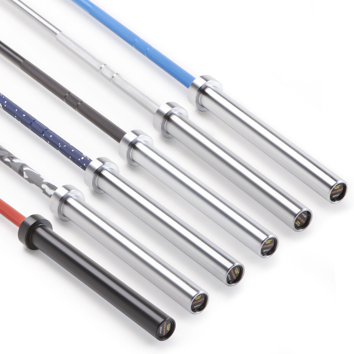 Steel Body 7' Blue Chrome OLYMPIC BAR