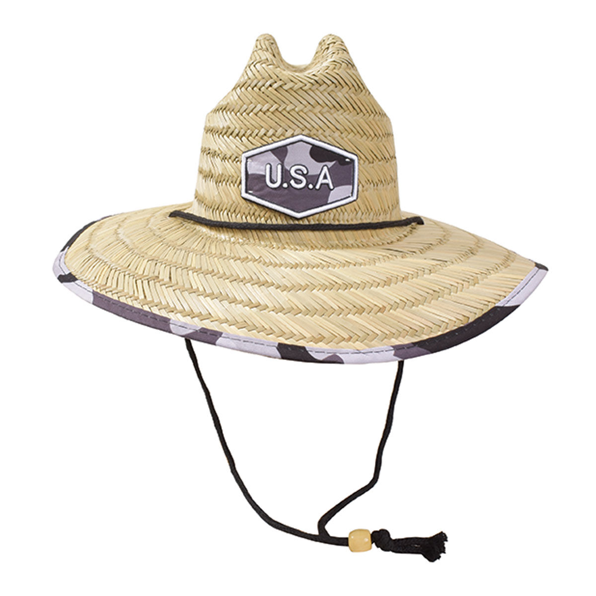 Lucky 7 Men's Wide Brim Straw Hat