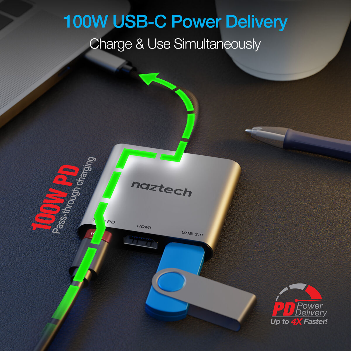 Naztech MaxDrive 3 Universal USB-C Hub
