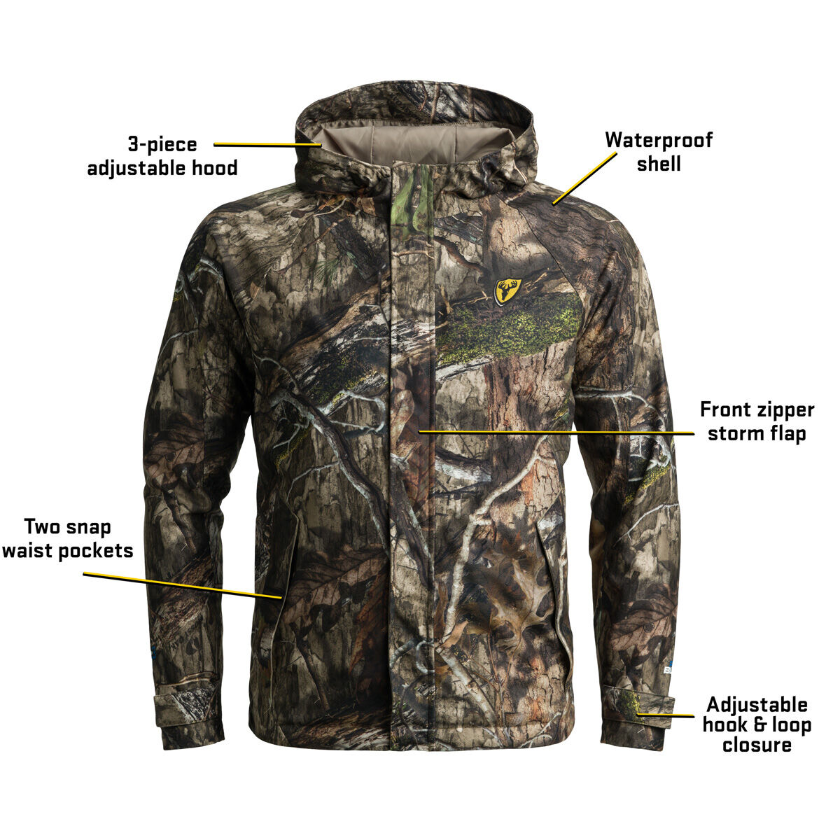 Blocker Outdoors Men's Drencher Jacket with Hood