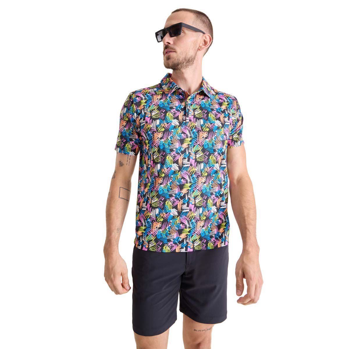 Chubbies Men's Abstract Aloha (Performance Polo )