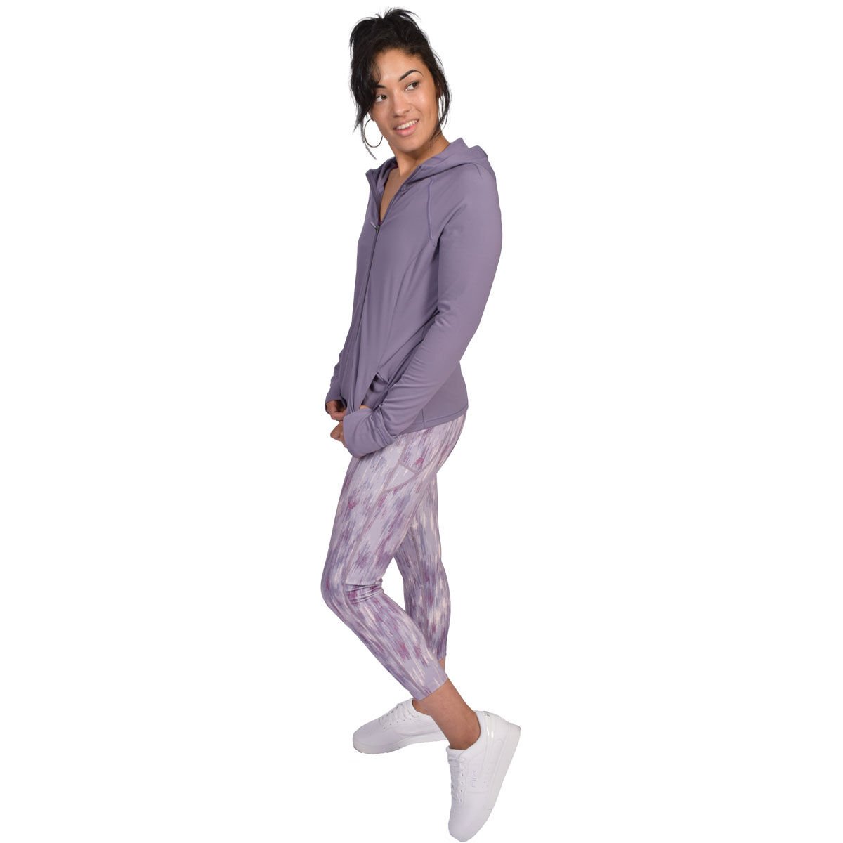 90 Degree Women's Polar Lux FZ Hooded Jacket