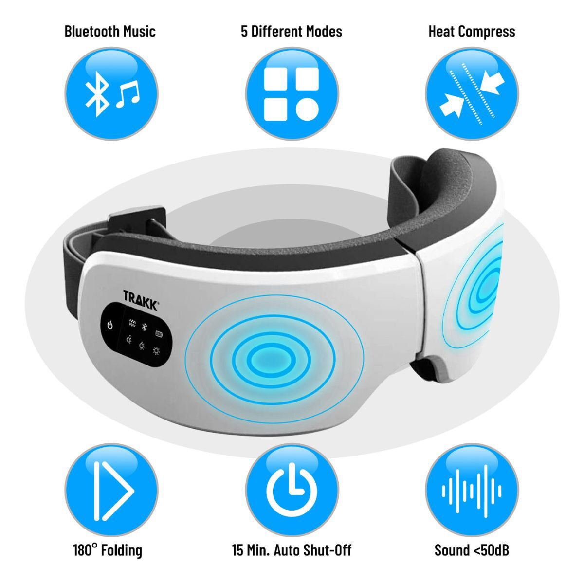 Trakk Eye Massager with Heat & Vibration