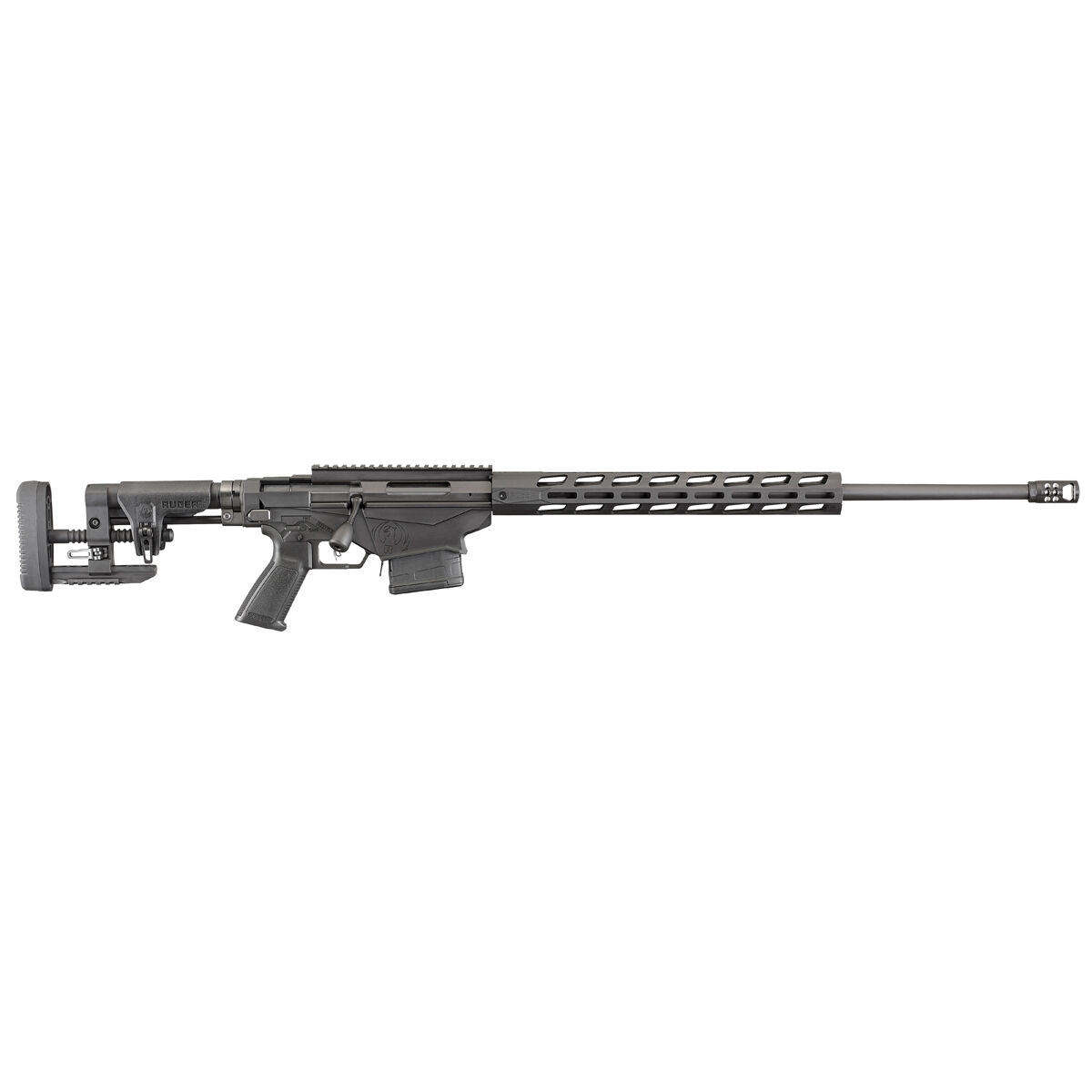 Ruger 18028 Precision  308 Win  10+1 20" Medium Contour Barrel With Hybrid Muzzle Brake Centerfire Tactical Rifle
