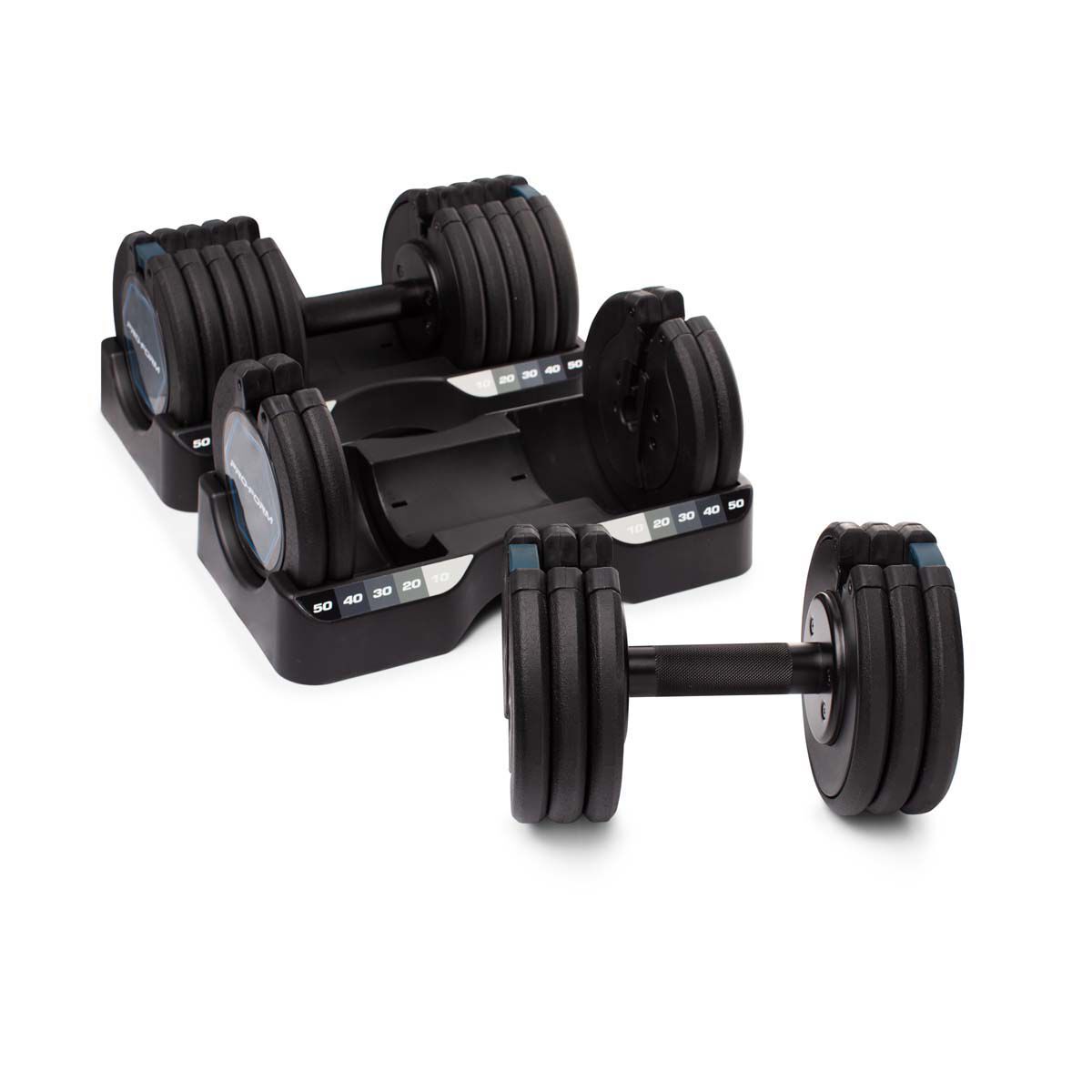 ProForm 50 Lb. Select-A-Weight Dumbbell Set